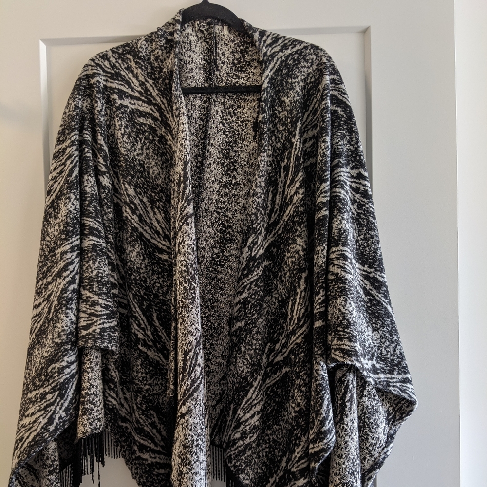 Urban Outfitters Cape Poncho with fringe